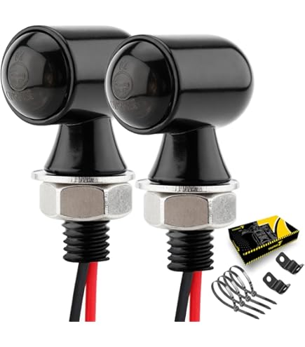Amazon.com: Motorcycle Refit Retro Universal Black Skull 12V LED